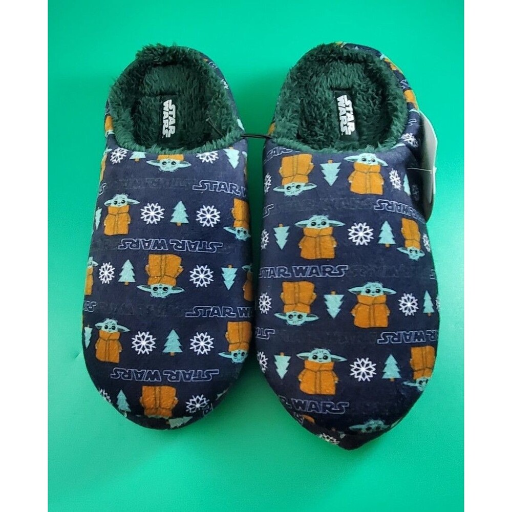 Star Wars Mandalorian Baby Yoda Grogu Slippers Size 13-14 New